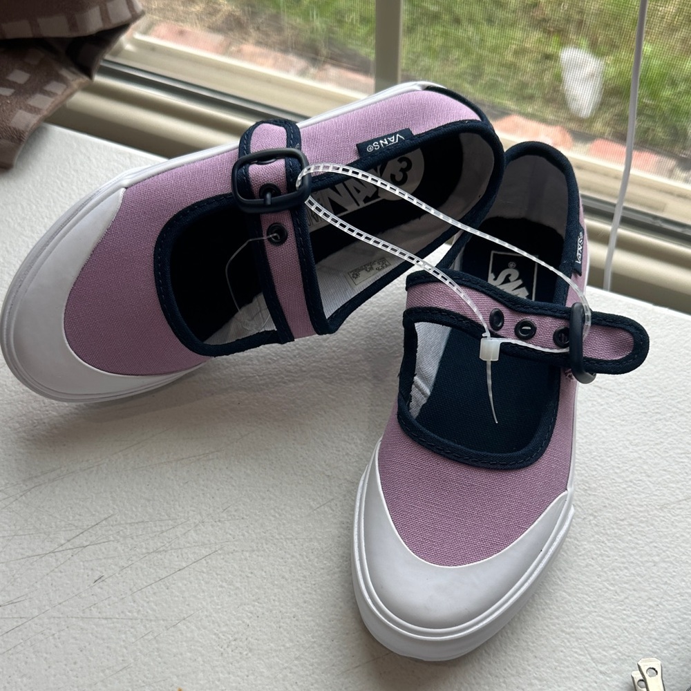 NEW Vans kids Pink and Navy Sneakers size 13 - Picture 9 of 9